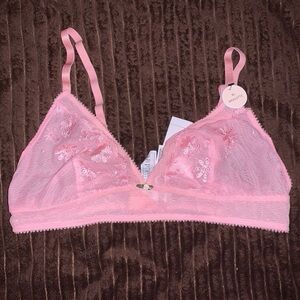 Forever 21 bralette pink lace size extra large new with tags lingerie